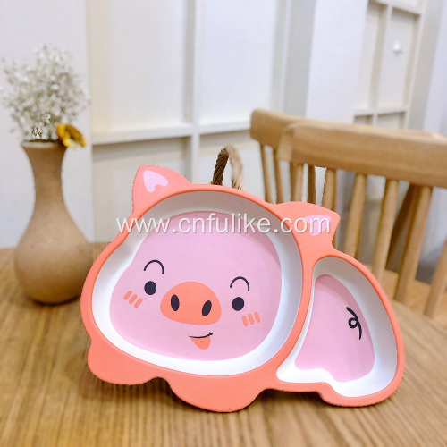 5-Piece Bamboo Dinnerware for Children Use